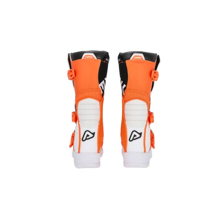 Bottes motocross enfant Acerbis X-TEAM - ORANGE et BLANC