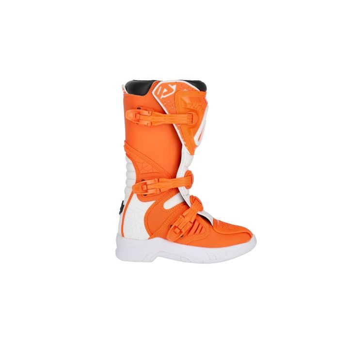 Bottes motocross enfant Acerbis X-TEAM - ORANGE et BLANC