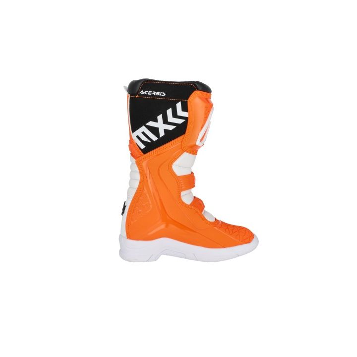 Bottes motocross enfant Acerbis X-TEAM - ORANGE et BLANC