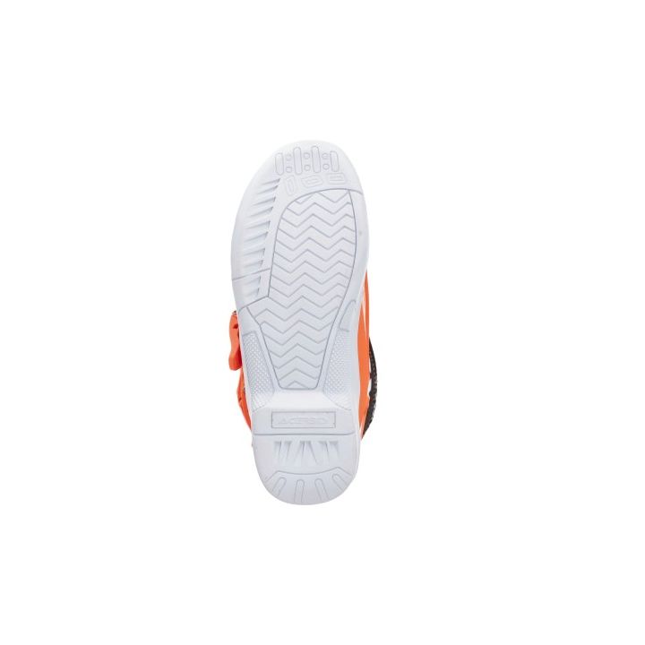 Bottes motocross enfant Acerbis X-TEAM - ORANGE et BLANC