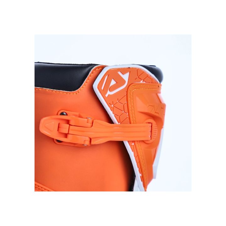 Bottes motocross enfant Acerbis X-TEAM - ORANGE et BLANC