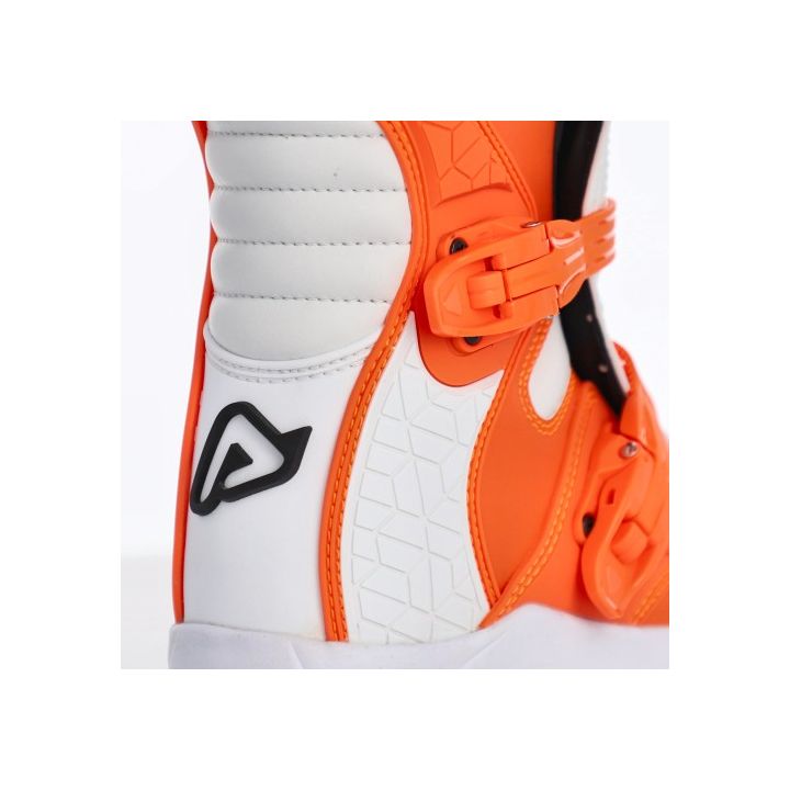 Bottes motocross enfant Acerbis X-TEAM - ORANGE et BLANC