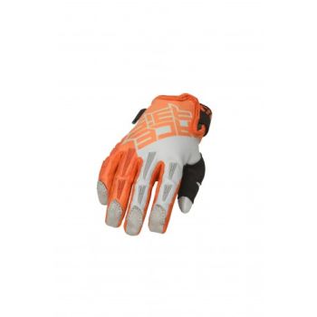 Gants motocross enfant homologués CE Acerbis MX X-K - ORANGE et GRIS