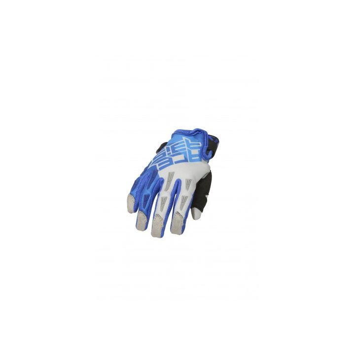 Gants motocross enfant homologués CE Acerbis MX X-K - BLEU et GRIS