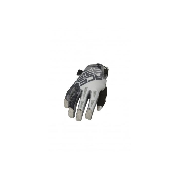 Gants motocross enfant homologués CE Acerbis MX X-K - GRIS et GRIS FONCÉ