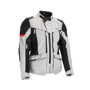 Veste moto femme Acerbis X-ROVER - GRIS et ROUGE