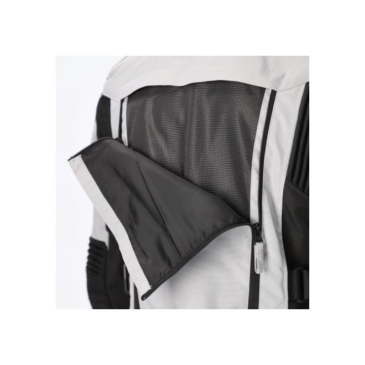 Veste moto femme Acerbis X-ROVER - GRIS et ROUGE