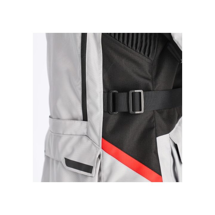 Veste moto femme Acerbis X-ROVER - GRIS et ROUGE