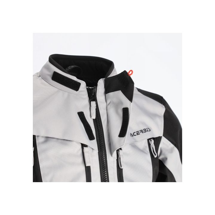 Veste moto femme Acerbis X-ROVER - GRIS et ROUGE