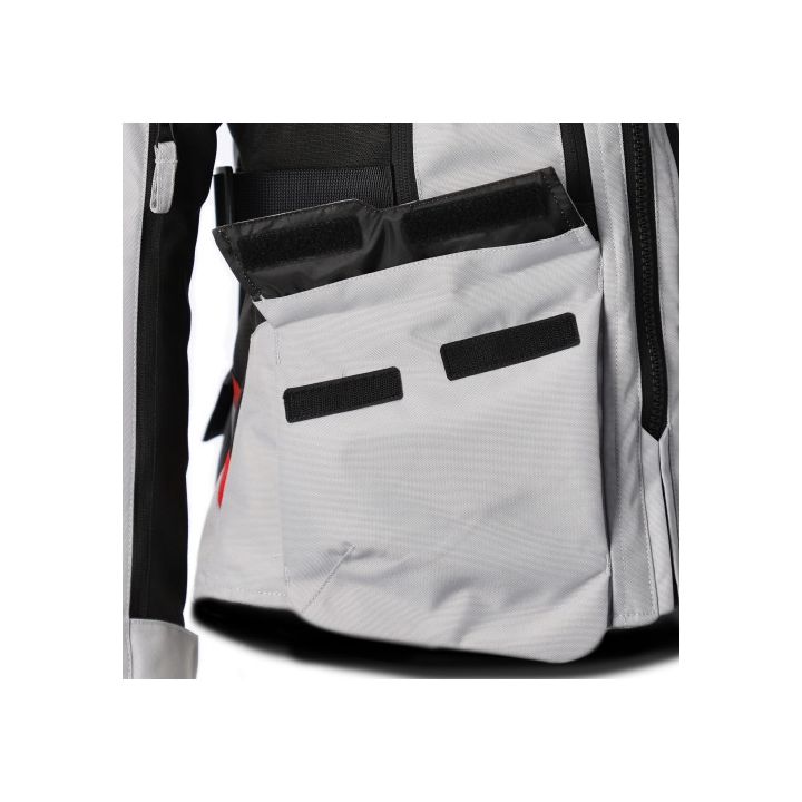 Veste moto femme Acerbis X-ROVER - GRIS et ROUGE