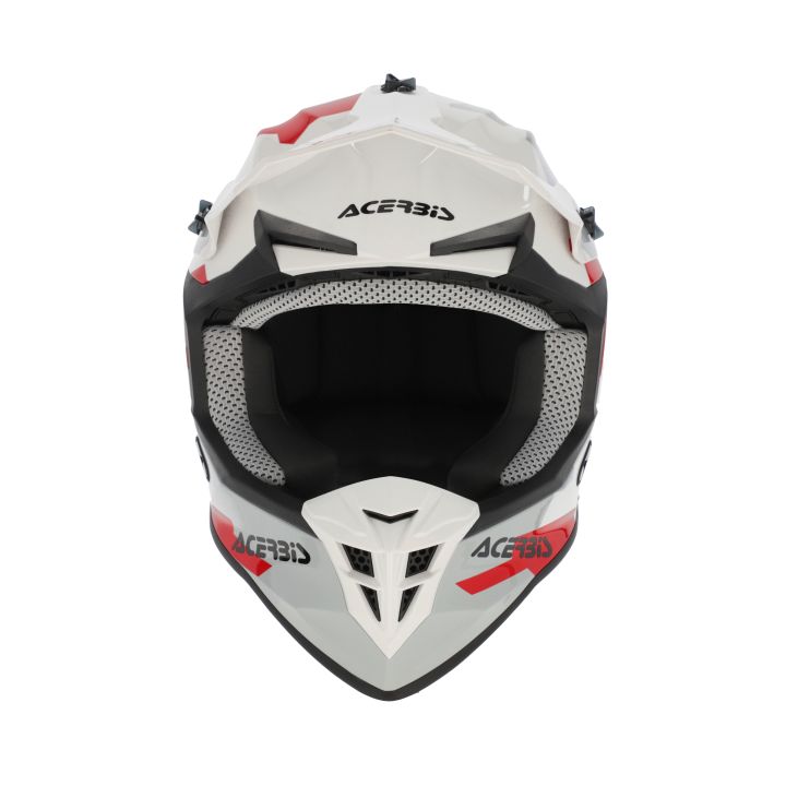 Casque moto cross Acerbis LINEAR - BLANC et GRIS