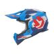 Casque moto cross Acerbis LINEAR - BLEU et ROUGE