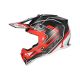 Casque moto cross Acerbis LINEAR - GRIS et ROUGE