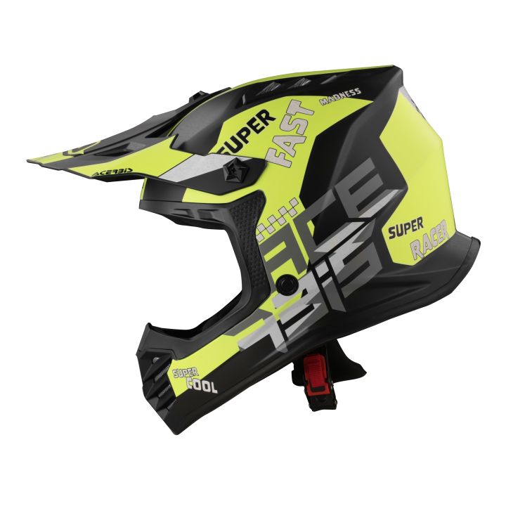 Casque cross enfant Acerbis PROFILE - NOIR et JAUNE FLUO