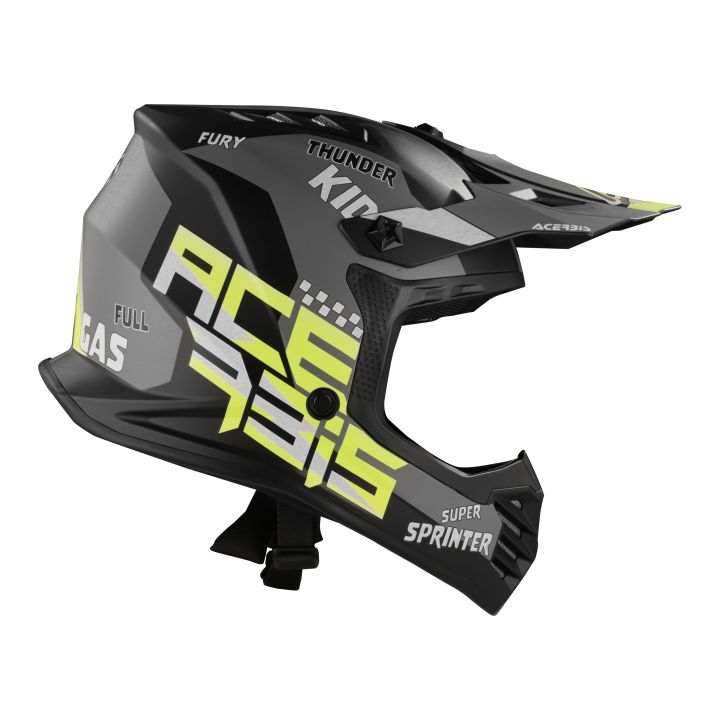 Casque cross enfant Acerbis PROFILE - NOIR et JAUNE FLUO