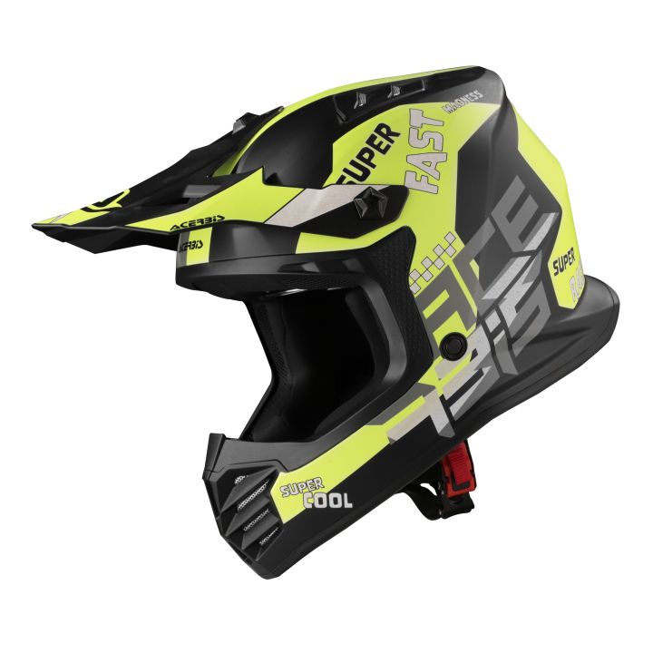 Casque cross enfant Acerbis PROFILE - NOIR et JAUNE FLUO