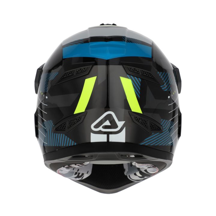 Casque enfant moto trail Acerbis RIDER - NOIR et JAUNE FLUO
