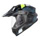Casque enfant moto trail Acerbis RIDER - NOIR et JAUNE FLUO