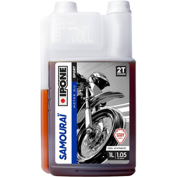 IPONE - Huile moteur 2T Samourai Racing 1 Litre Odeur FRAISE