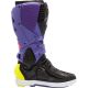 Bottes moto tout terrain Sidi Crossfire 3 SRS Violet Noir Jaune Fluo