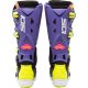 Bottes moto tout terrain Sidi Crossfire 3 SRS Violet Noir Jaune Fluo