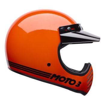 Casque moto intégral Bell Moto-3 Classic - Orange