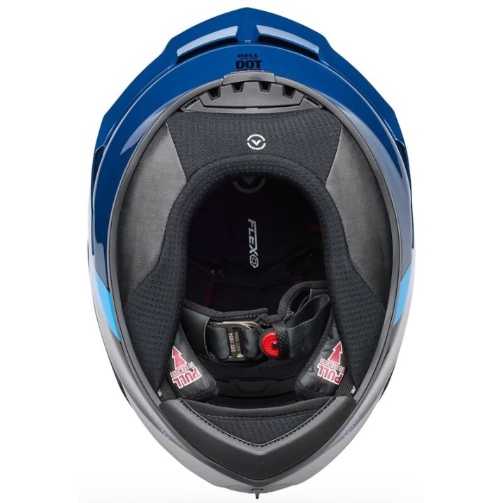 Casque moto intégral Bell Race Star DLX Flex Strike - Bleu
