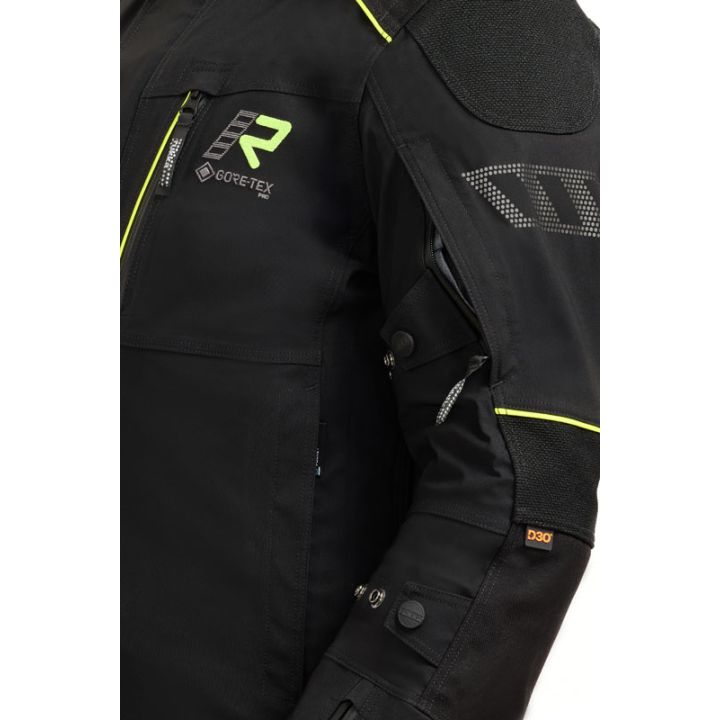 Veste moto touring Rukka FLEXO-R Noir Jaune
