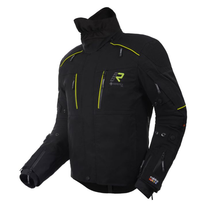 Veste moto touring Rukka FLEXO-R Noir Jaune