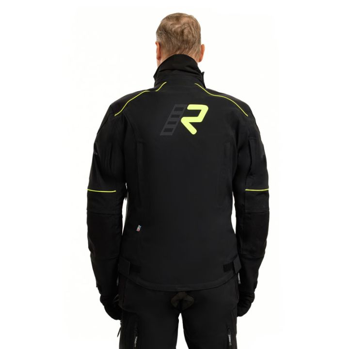 Veste moto touring Rukka FLEXO-R Noir Jaune