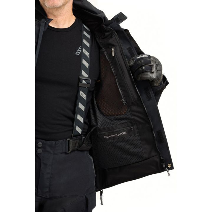 Veste moto aventure Rukka TITANTRAIL-R Noir Gris