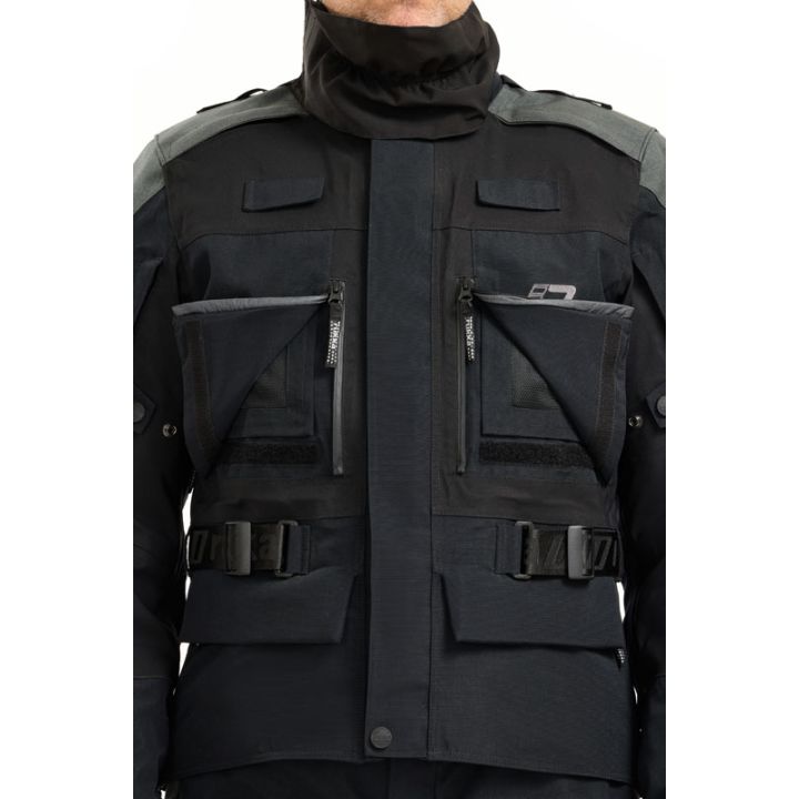 Veste moto aventure Rukka TITANTRAIL-R Noir Gris