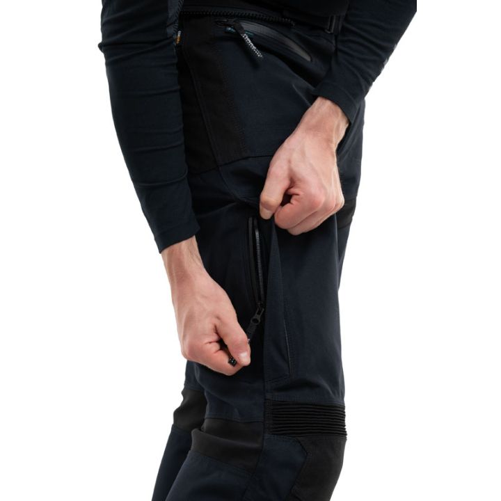 Pantalon moto touring Rukka ARMAGATE Noir jambes courtes