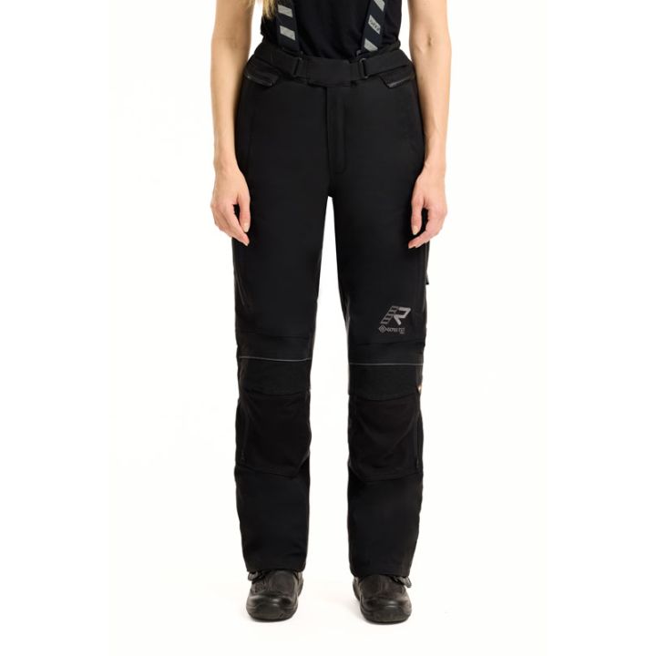 Pantalon moto touring femme Rukka FLEXORINA Noir jambes courtes