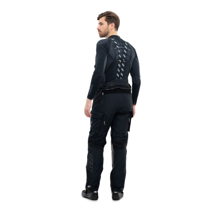 Pantalon moto aventure Rukka ECUADO-R Noir jambes longues