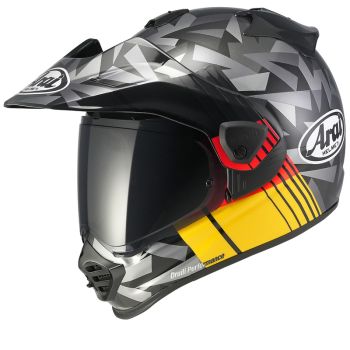 Casque adventure Arai Tour-X5 Nation De - Noir Jaune Rouge