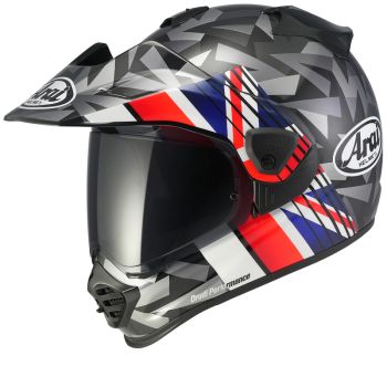 Casque adventure Arai Tour-X5 Nation Uk - Noir Rouge Bleu Blanc