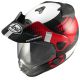 Casque adventure Arai Tour-X5 Print - Blanc Rouge Noir