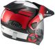 Casque adventure Arai Tour-X5 Print - Blanc Rouge Noir