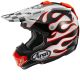 Casque cross Arai Mx-V Evo Flame - Blanc