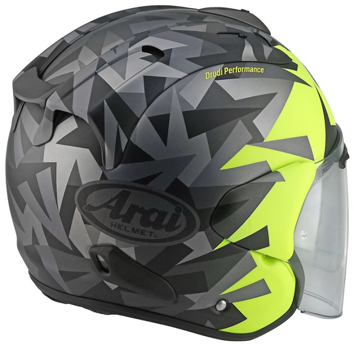 Casque jet Arai Sz-R Vas Evo Mimesis - Jaune