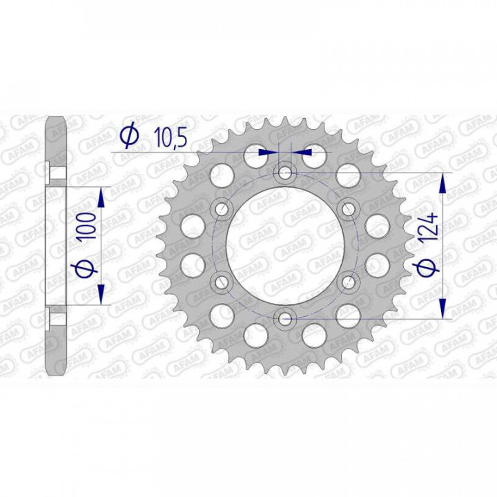 Alu AAFAM 39 teeth not 525 type 51609 Ducati 916 S4 Monster