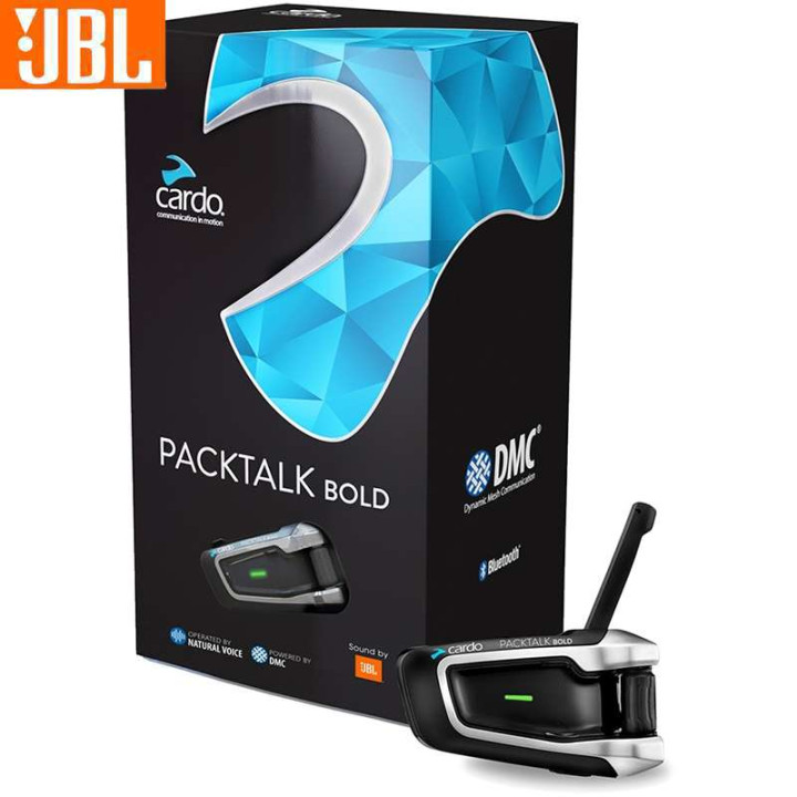 Intercom Cardo SCALA RIDER PACKTALK BOLD JBL (kit pour 1 casque)
