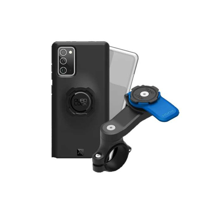 Pack Quad Lock Handlebar Mount + coque Galaxy Note 20 + protection pluie