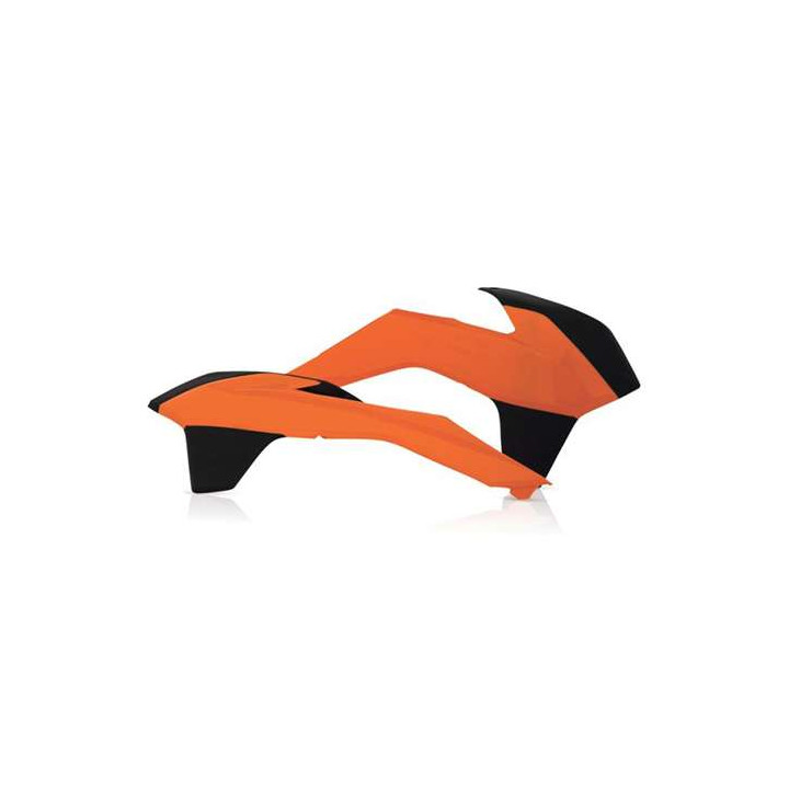 Acerbis KTM EXC125 black/orange radiator fins (0016871.209.016)