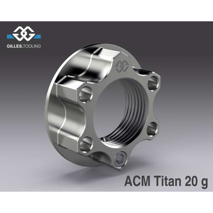 Écrou de roue arrière sécurisé GILLES TOOLING ACM titane M24x1,5