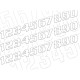 Kit running numbers 0 to 9 (x3) SX 200x250mm