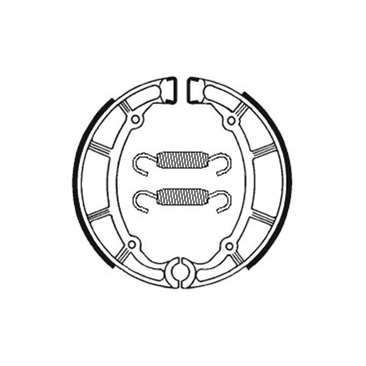 Tecnium BA065 organic motorcycle brake shoes