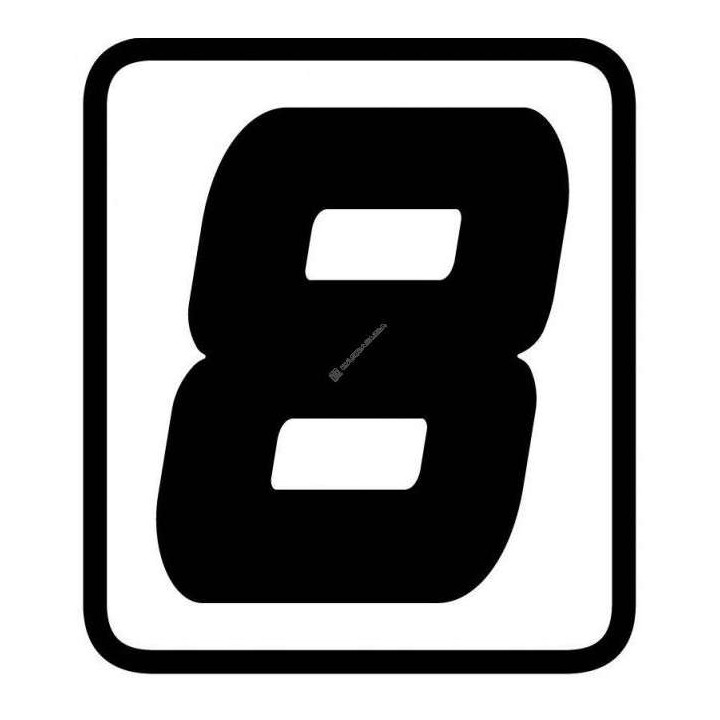 Numéro Barracuda "8" 87x105mm