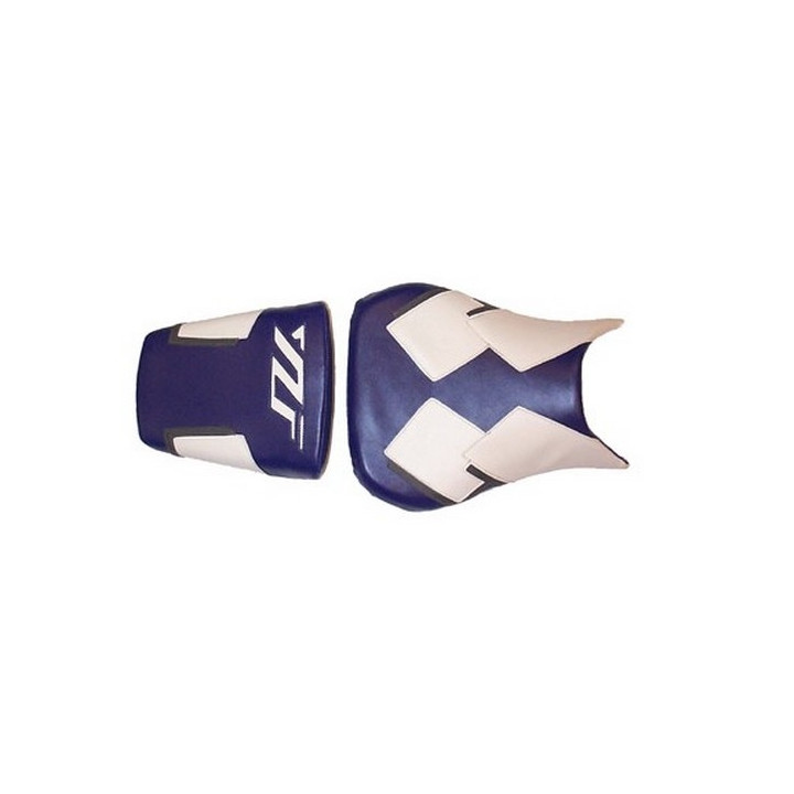 Housse de selle Bagster (2104A) Baltique/Blanc/Anthracite/Lettres Blanches Yamaha YZF-R6 99